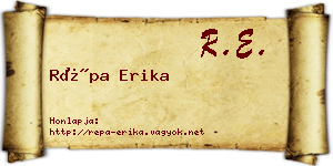Répa Erika névjegykártya